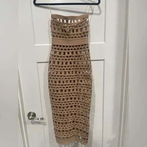 House of CB Demelza Bandage Cut Out Dress - Picture 6 of 9